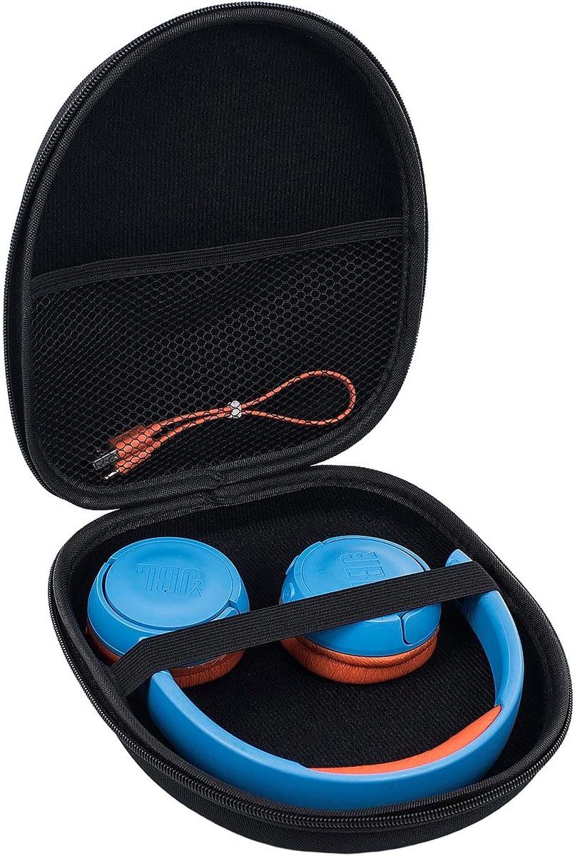 Hard Travel Case voor Kids Headphones - Zwart EVA - Geschikt voor JBL Junior 470NC/320BT - Ideaal voor reizen - ShopVlot