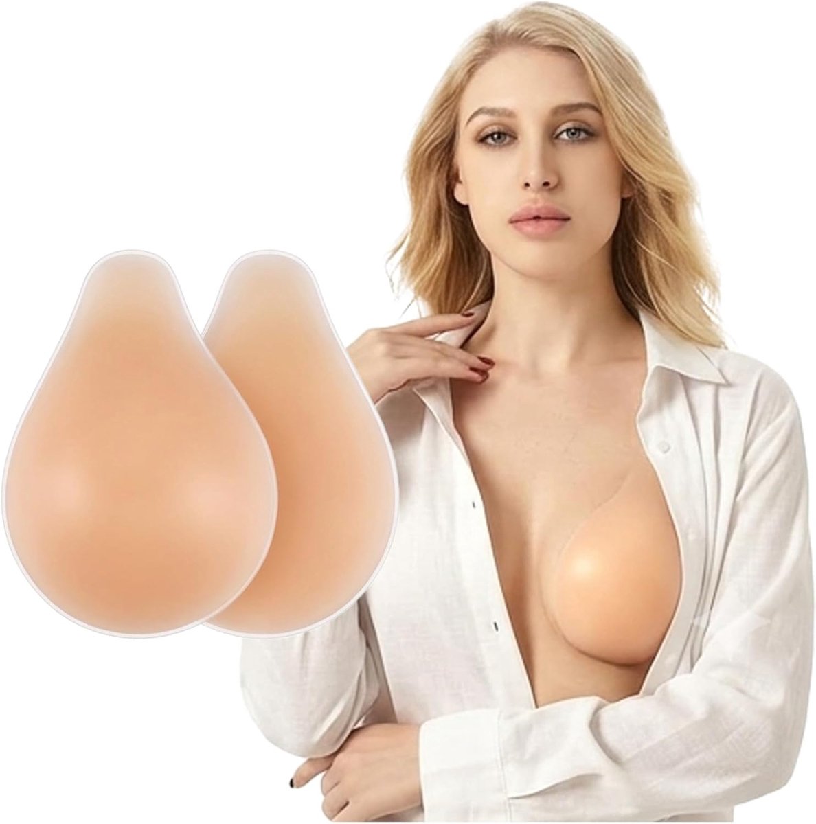 Zelfklevende BH Dames - Onzichtbare Push Up - Strapless Siliconen - Perfect voor Avondjurk - ShopVlot