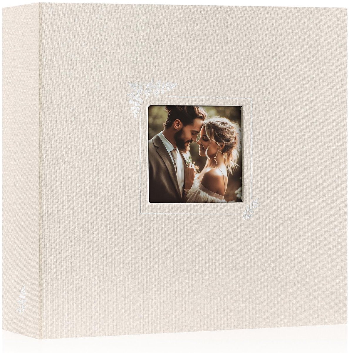 Fotoalbum 30,5 x 30,5 cm - beige - met 30 plastic hoezen - perfect voor het bewaren van herinneringen - ShopVlot
