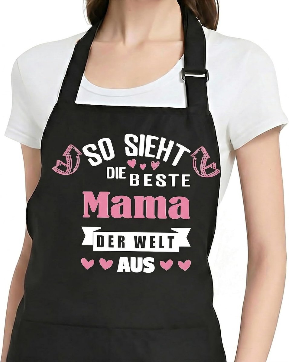 Kookschort voor mama - multifunctioneel - met zakken - ideaal voor barbecueën - ShopVlot