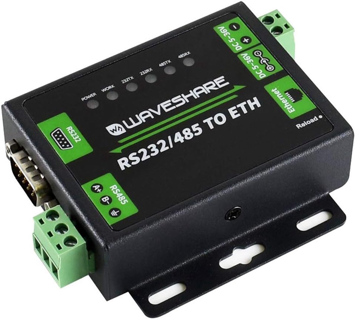 RS232/RS485 naar Ethernet Converter - Dual poorten - Hoge snelheid - Eenvoudige installatie - ShopVlot