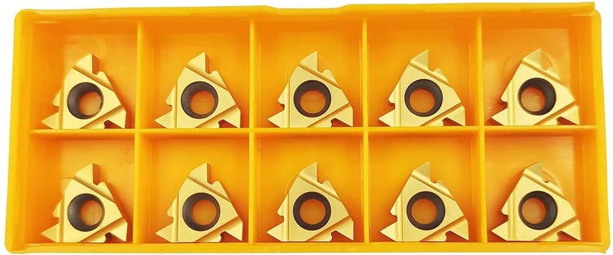 CNC snijgereedschap 10pcs 16ER AG60 - tungsten carbide - universeel 60° - ideaal voor staalbewerking - ShopVlot