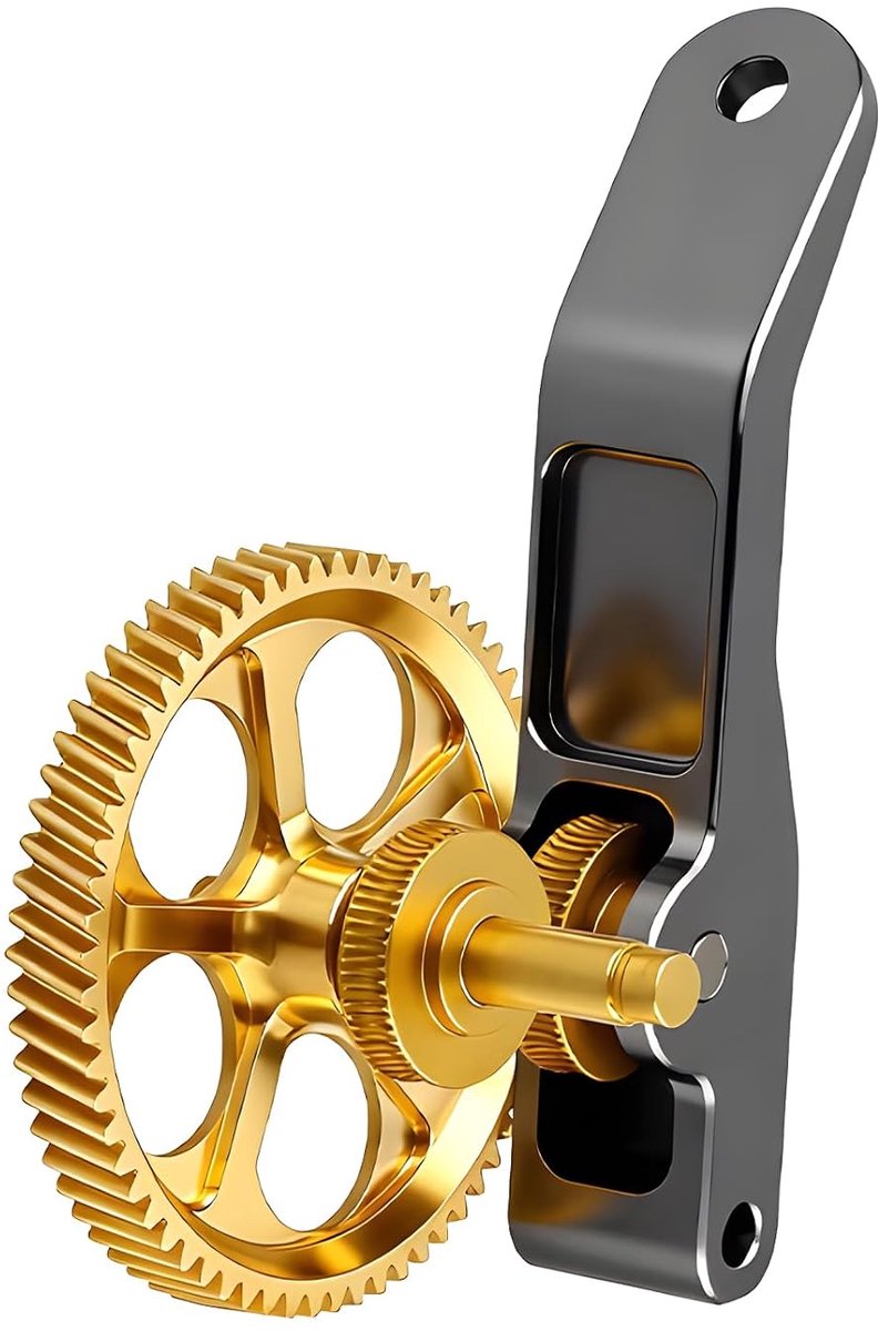 Extruder Sprocket - precisie messing - lichtgewicht aluminium arm - stabiele en consistente extrusie - ShopVlot