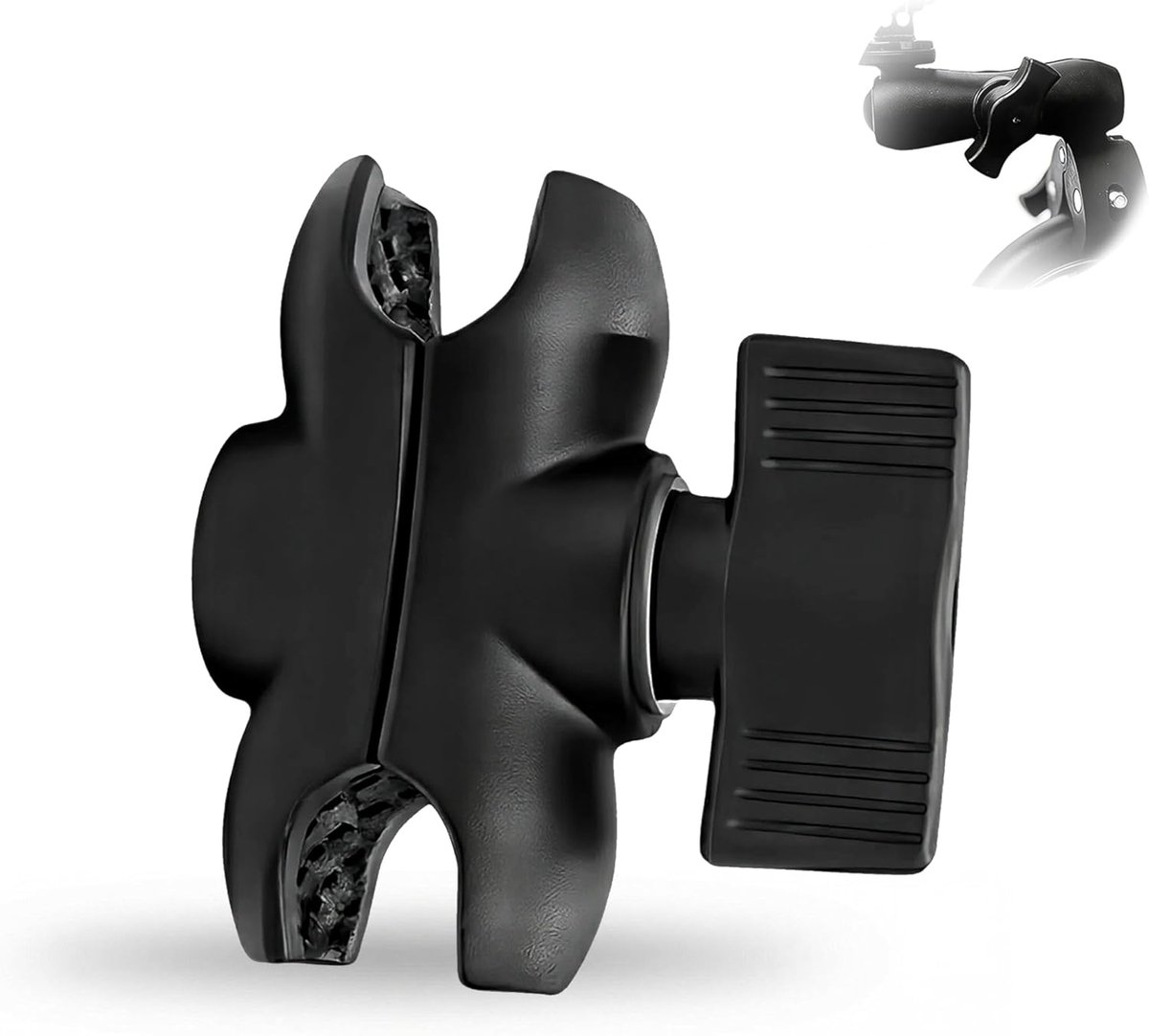 Montagebeugel voor dubbele articulerende arm maat B - 6 cm twee gaten verbinding - universele compatibiliteit - ShopVlot