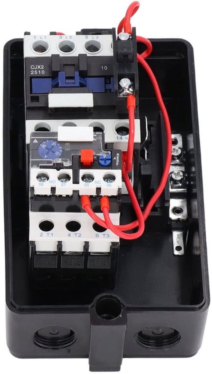 Magnetische elektrische motorstarter enkelvoudig 220V 230V driefasig 380V 400V magnetische starter schakelaar
