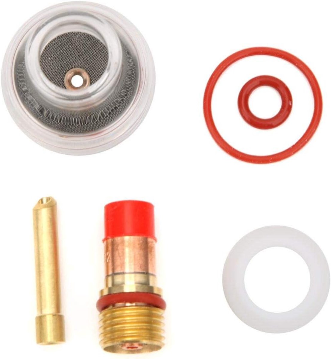 Tasse En Verre Pour Collet De Lentille À Gaz Pour Torche Tig Avec Accessoires De Kit De Torche De Soudage TIG-17 18 26(1.6MM)