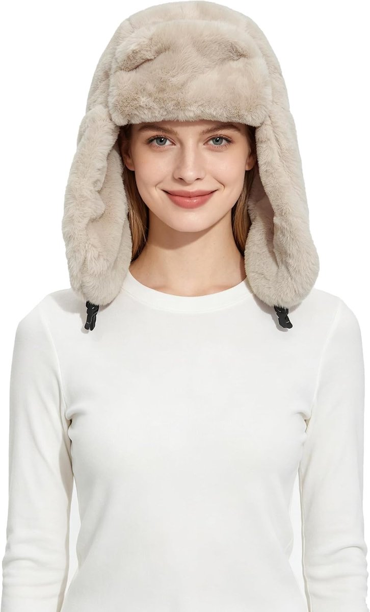 & Lily Winter Trapper Hoeden met Oorkleppen voor Mannen Vrouwen Zacht Warm Pluche