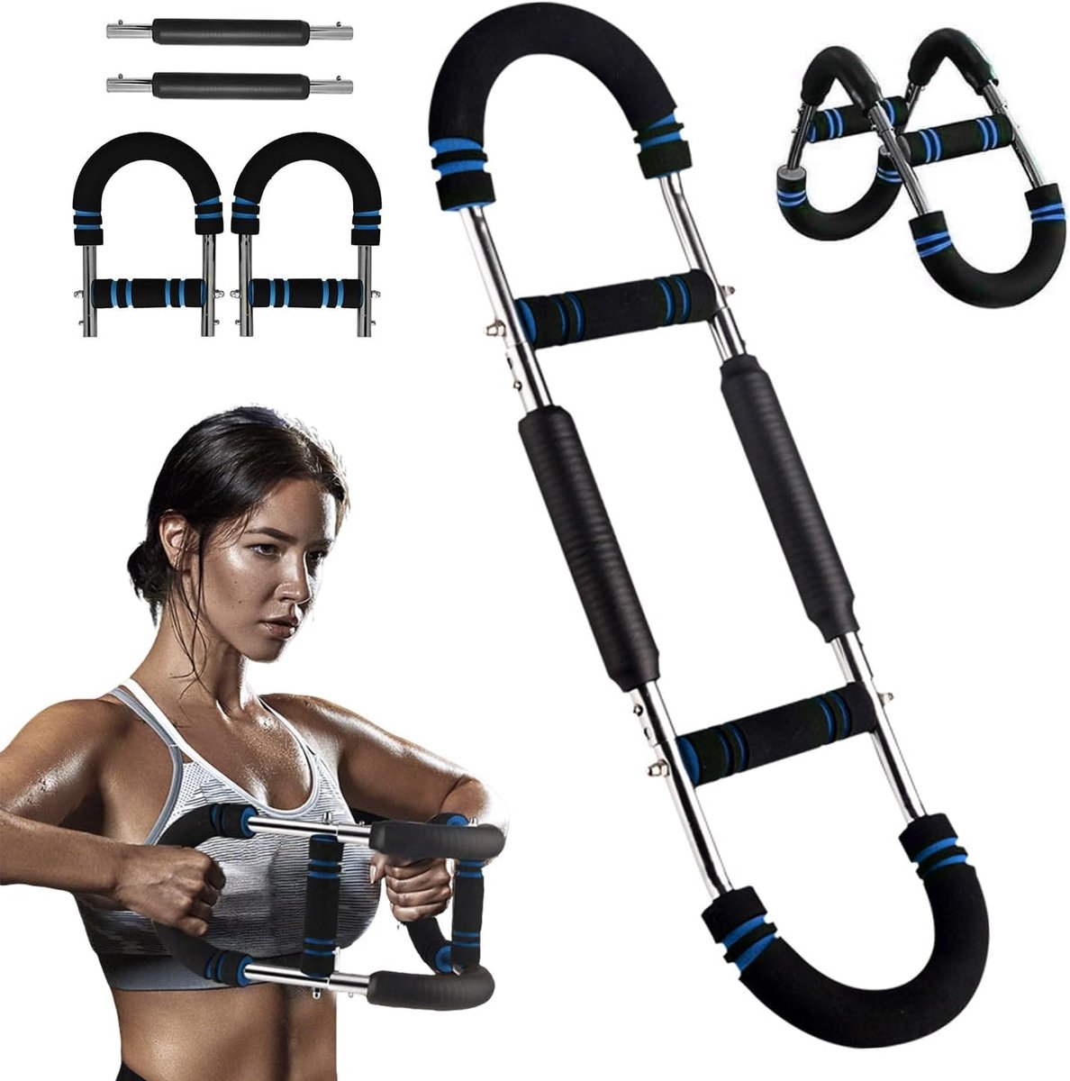 50KG/100KG Roterende Armtrainer, Shaker Twister Armtrainer, Borstvergroter, Borstvergroter, Borsttrainingsapparatuur, voor armen, schouders, buikspieren en rug