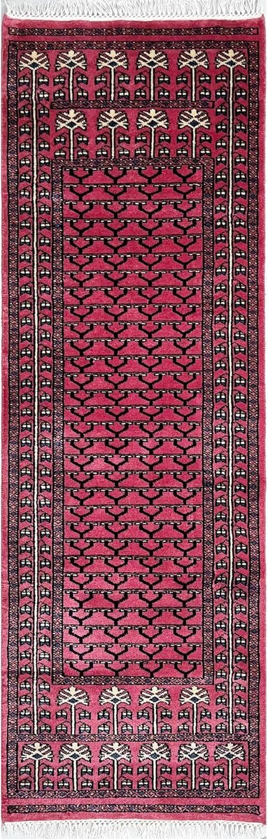 Tapijt 2x6 voet (80 x 180 cm) Perzik Traditionele Parda