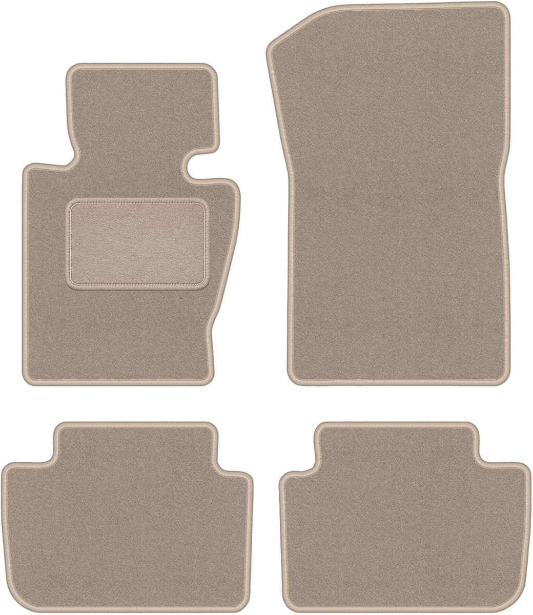Velours automatten, geschikt voor BMW X3 E83 (2003-2010) SUV, velours automatten set, 4 stuks
