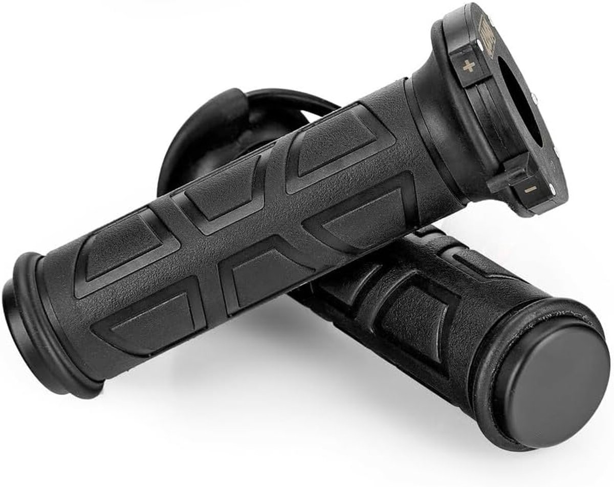 Handgrepen voor motorfiets, scooter quad (alleen rubber, zonder vervangende gasbesturing) - 12 V
