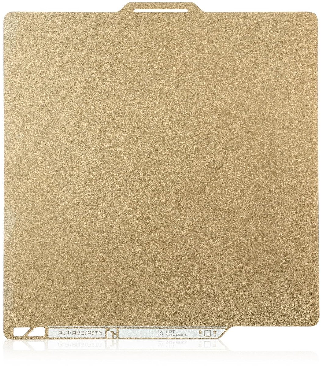 printplaat voor P2S X1 X1C X1E A1 P1P P1S, 257x257mm gefrost gestructureerde 3D-printerplatforms met 0,7 mm veerstalen plaatbasis