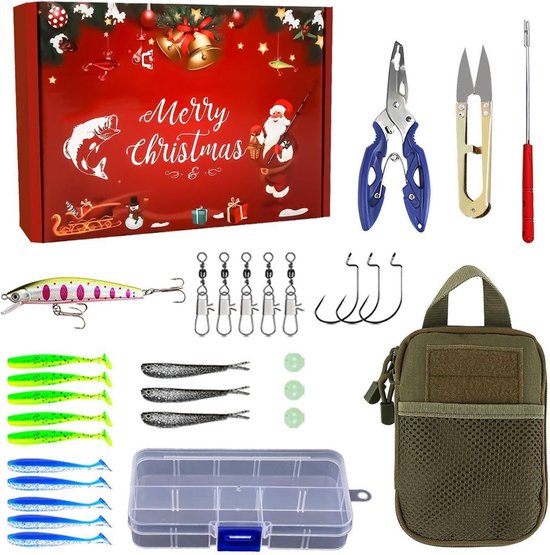 Kunstaas Set - Vistuig Kerst - Vissen Buiten - Feestelijk Thema - 19 x 13 x 4.5 cm - E-pak — afbeelding 5