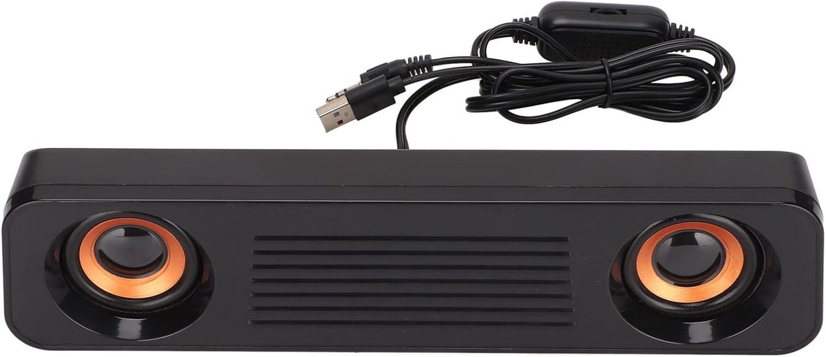 USB Bedrade Soundbar Computer Luidspreker, Hifi Stereo Subwoofer 3.5mm Draagbare Mini voor TV PC Laptop