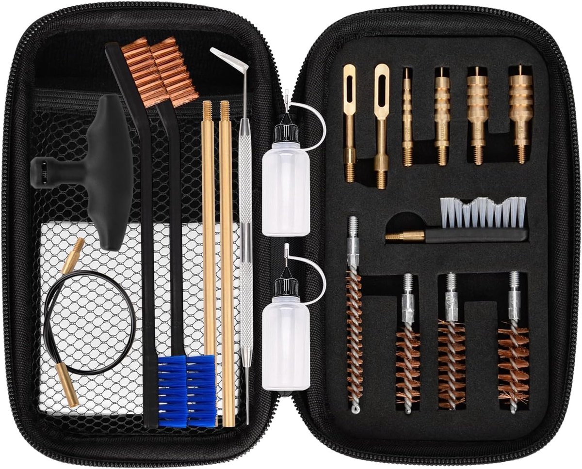 Reinigingsset voor spuitpistool - 16-delig - Compacte tas - Voor effectief onderhoud - ShopVlot