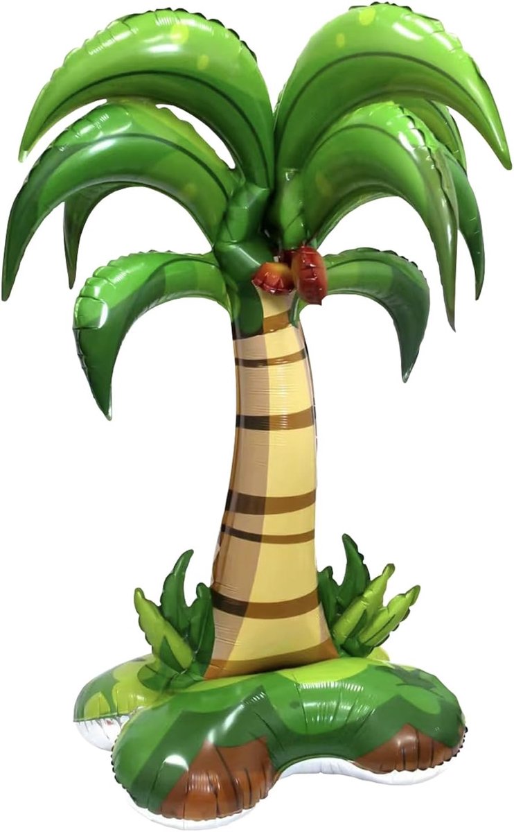 Opblaasbare palm kokosnoot bomenballonnen - aluminium - kleurrijk - perfect voor zomerfeest - ShopVlot