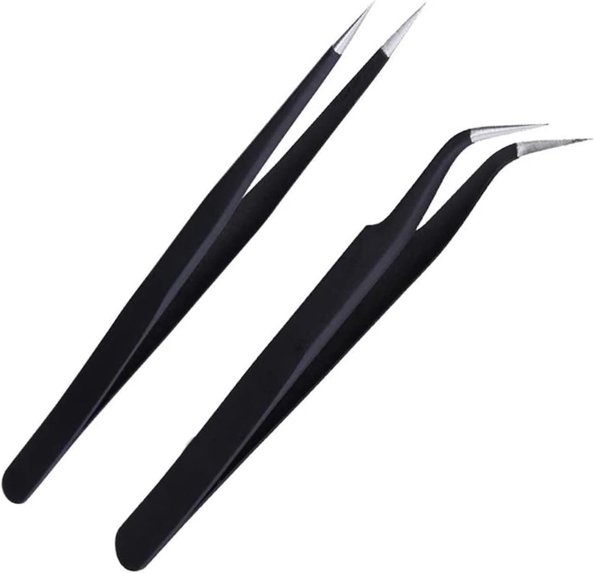 Wimperkrullers set van 2 - roestvrij staal - rechte en gebogen tips - perfecte krul voor je wimpers - ShopVlot