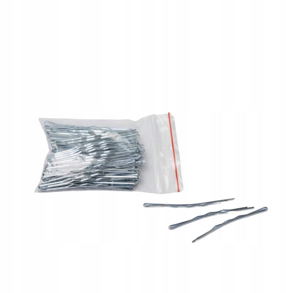 100x Zilveren Karper Wsuwki do Włosów 6cm - Zonder Bolletjes