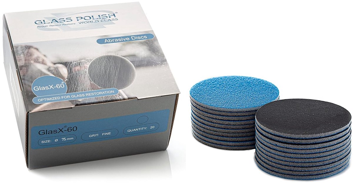 Sandschijf glas 75mm - Fijn - Siliconencarbide - Voor een streeploos resultaat - ShopVlot