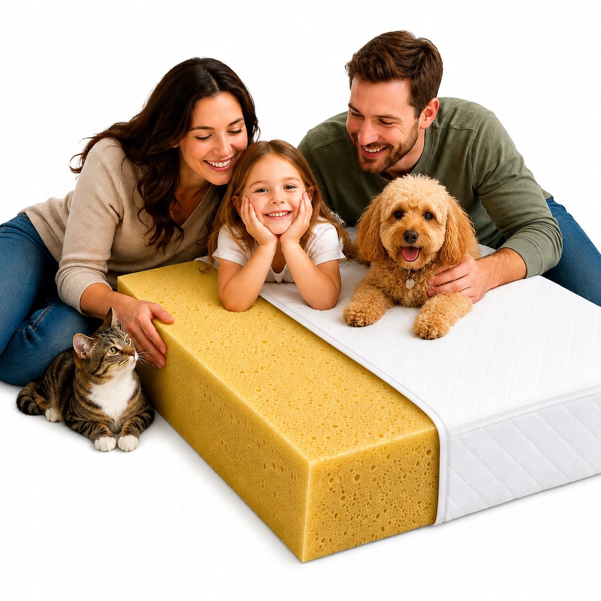 MATERACE Z GÓR Schuimmatras H2 120x180cm, 21cm dik, ademend, anti-allergisch