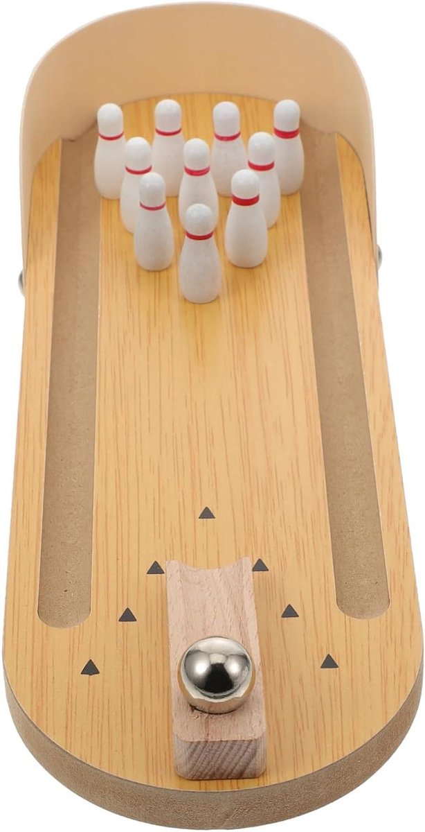 Papegaaien Bowling Speelgoed - Vogel Trainingsspeelgoed - Intellectuele Ontwikkeling Trainen - Felle Kleuren Aandacht Trekken - 29.60x10.00x4.50cm - Multicolor