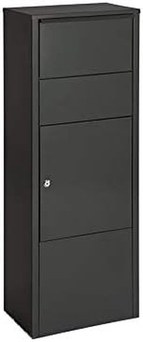Brievenbus Pakketkluis - Pakketbox - Veilig Post Ontvangen - Met Klep en Demper - 19x34cm Opening - Antraciet