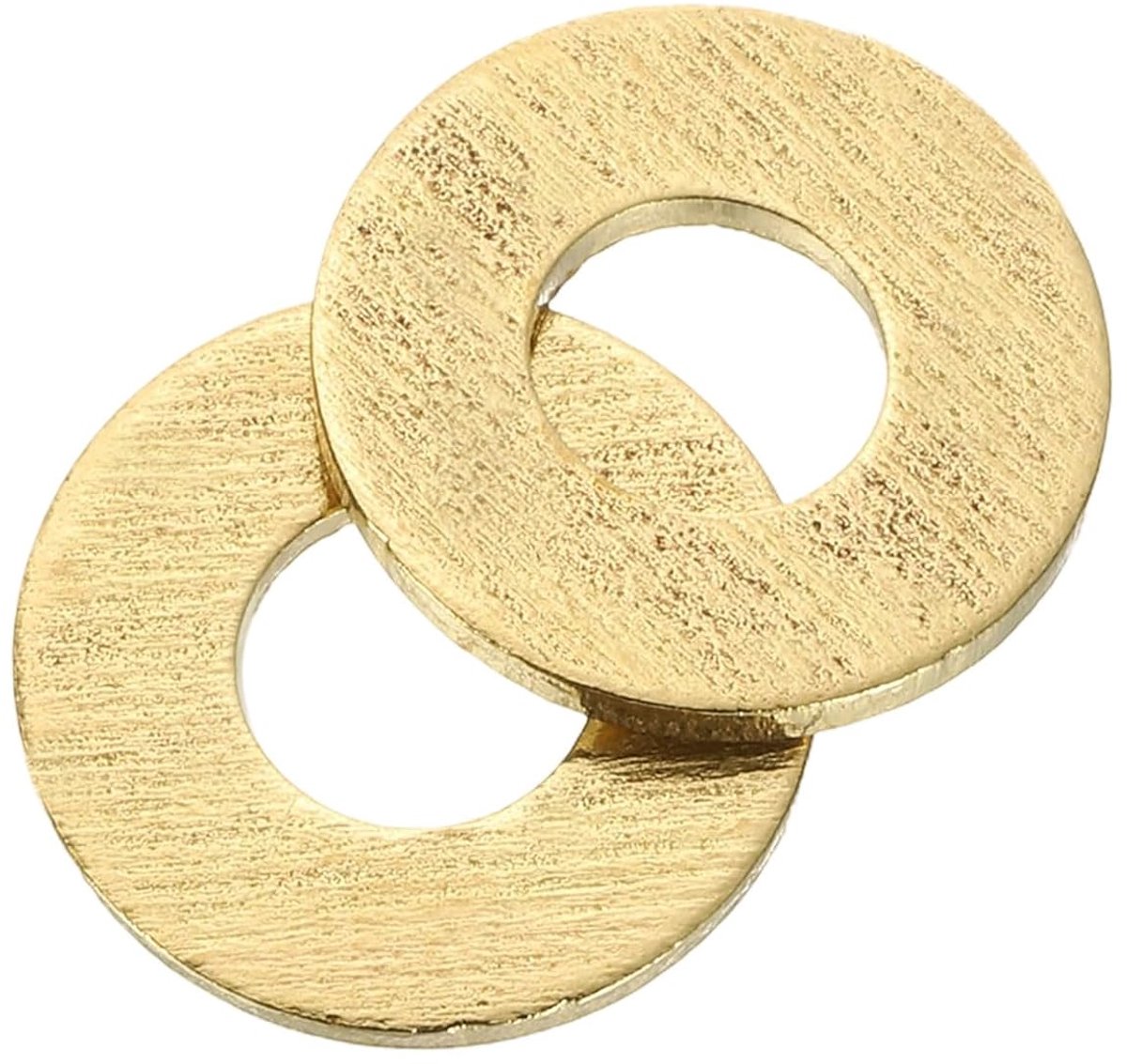 Set van 50 stuks sluitringen, M5 x 12 mm x 1 mm messing ringen, sluitringen, assortiment, platte borgringen, afdichtring, metalen ringen voor schroeven, bouten, moeren