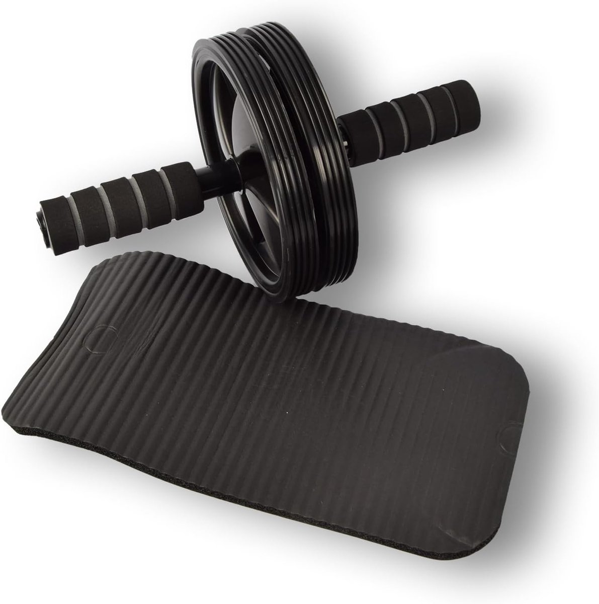 Oefenwiel 25x25x2,5cm - Duurzaam kunststof - Inclusief knielap - Effectieve training voor buikspieren - SnelShoppen