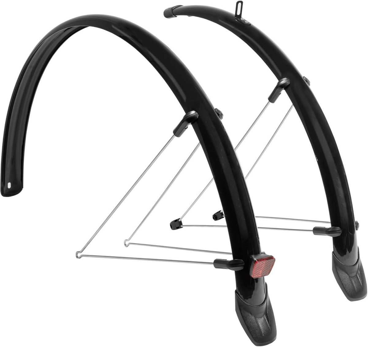 Spatbordenset MG-F03, 28" 46mm, zwart, 28" 46mm, zwart
