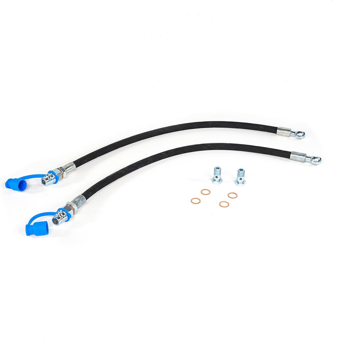 Hydraulikschläuche 95 cm - 1/2"-Ventilkupplungen - Poppet-Typ - ideaal voor Oberlenker - SnelShoppen
