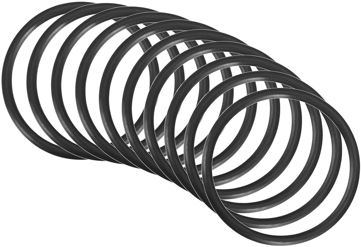 28 mm x 24 mm x 2 mm nitrilrubber O-ringen x 10 stuks ronde afdichtring voor kraan, loodgieter, reparatie, afdichting, zwart
