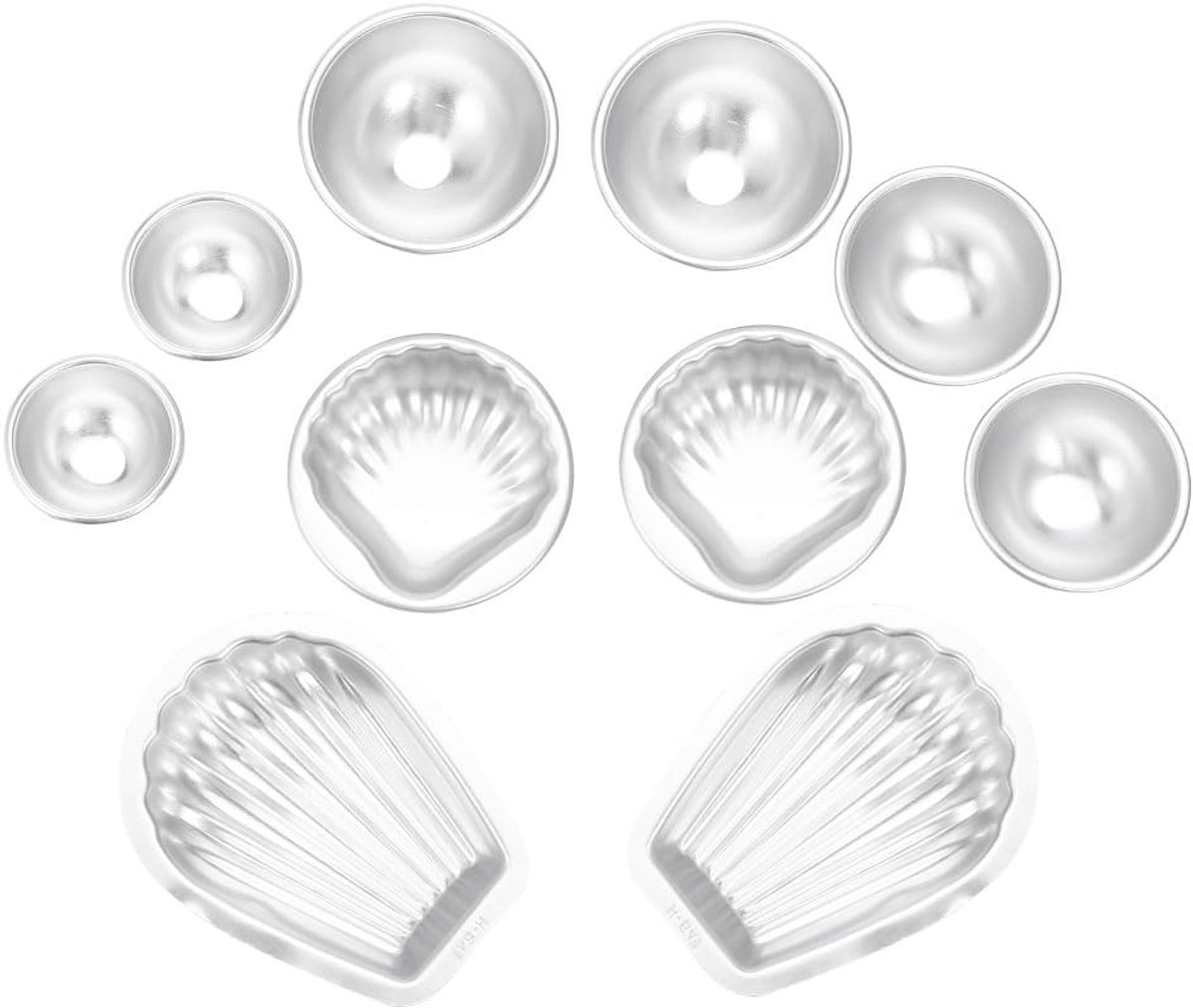 Doe-het-zelf badbom, set voor handwerk, handgemaakte spa-bom, fizzy knutselvormen, doe-het-zelf maken, ronde bolvorm (set 1)