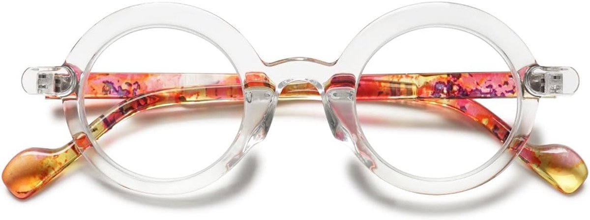 Mode Anti-blauw licht leesbril rond klein dames heren retro kleurrijke leeshulp anti-vermoeidheid bril 1.0 1.5 2.0 2.5 3.0 3.5 4.0