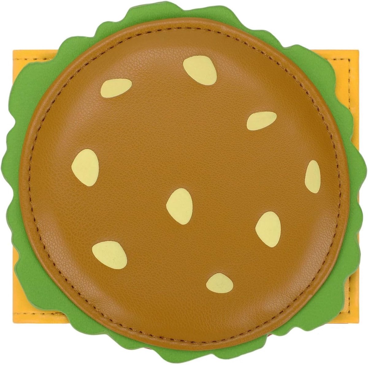Onder De Zee Frituurkok Smakelijke Patty Burger Portemonnee/Beurs Bi-Fold ID- & Kaarthouder, Geel