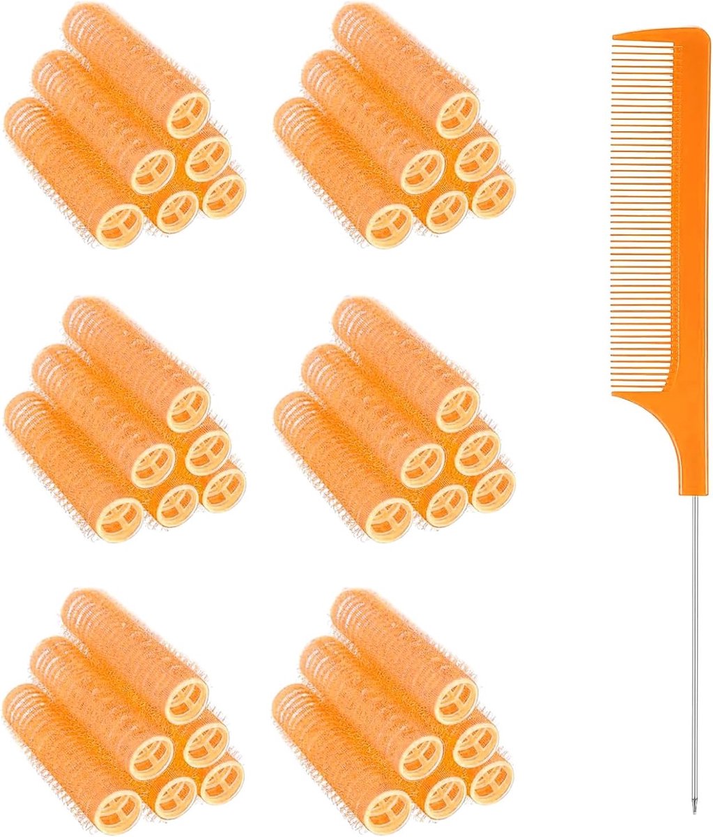 Krulspelden, zelfklevend, voor salon, kappers, rat, staart, kam, krulspelden, wordt geleverd met een staartkam met stalen naaldpunt