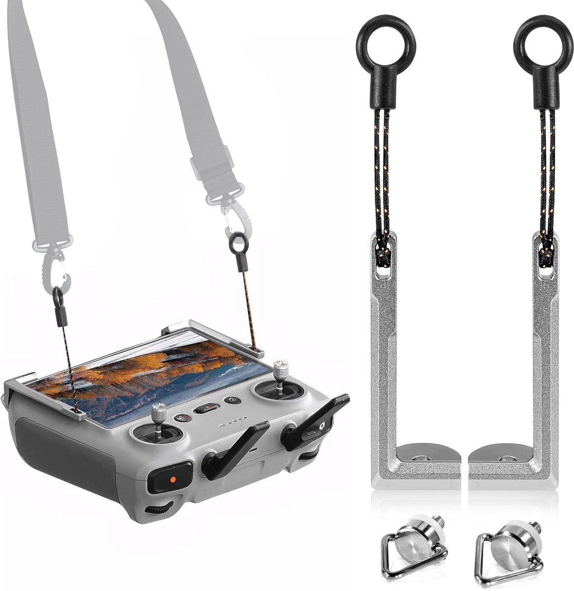Metalen Bevestigingen voor DJI RC Afstandsbediening, Ergonomische Houder voor Mini 4K/4 Pro/Air 3S/Mini 3/Mavic 3 Drone, Stabiele Beeldschermhouder