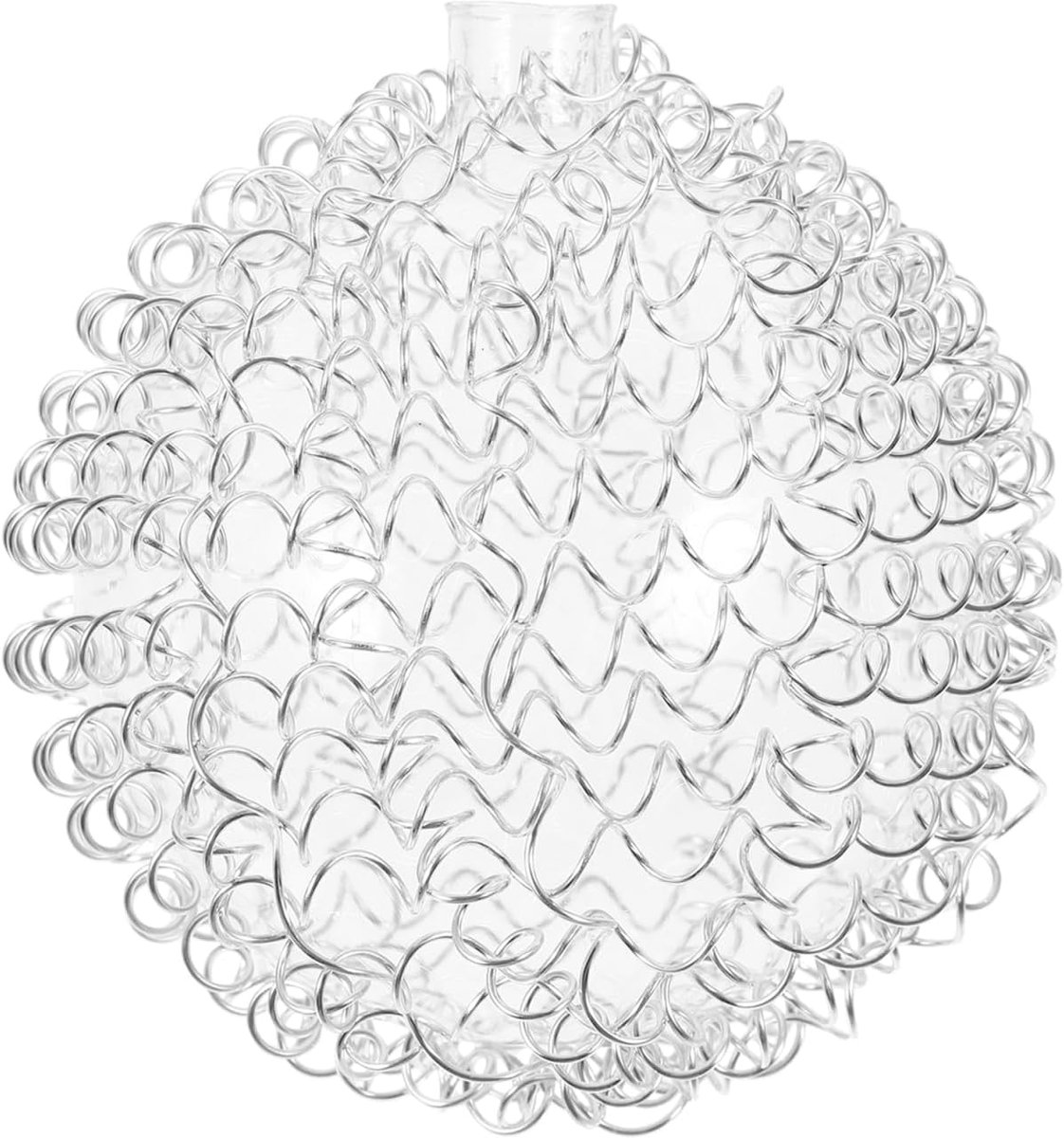 Lampenkap van aluminiumdraad G4, afdekking voor hanglamp, vervanging voor kroonluchter, 80 mm, transparant, voor interieurdecoratie