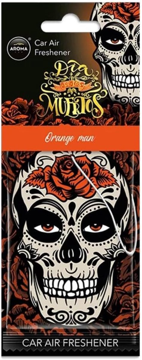 Luchtverfrisser - DDL Muertos Orange Man - Oranje - Frisse geur voor auto - SnelShoppen