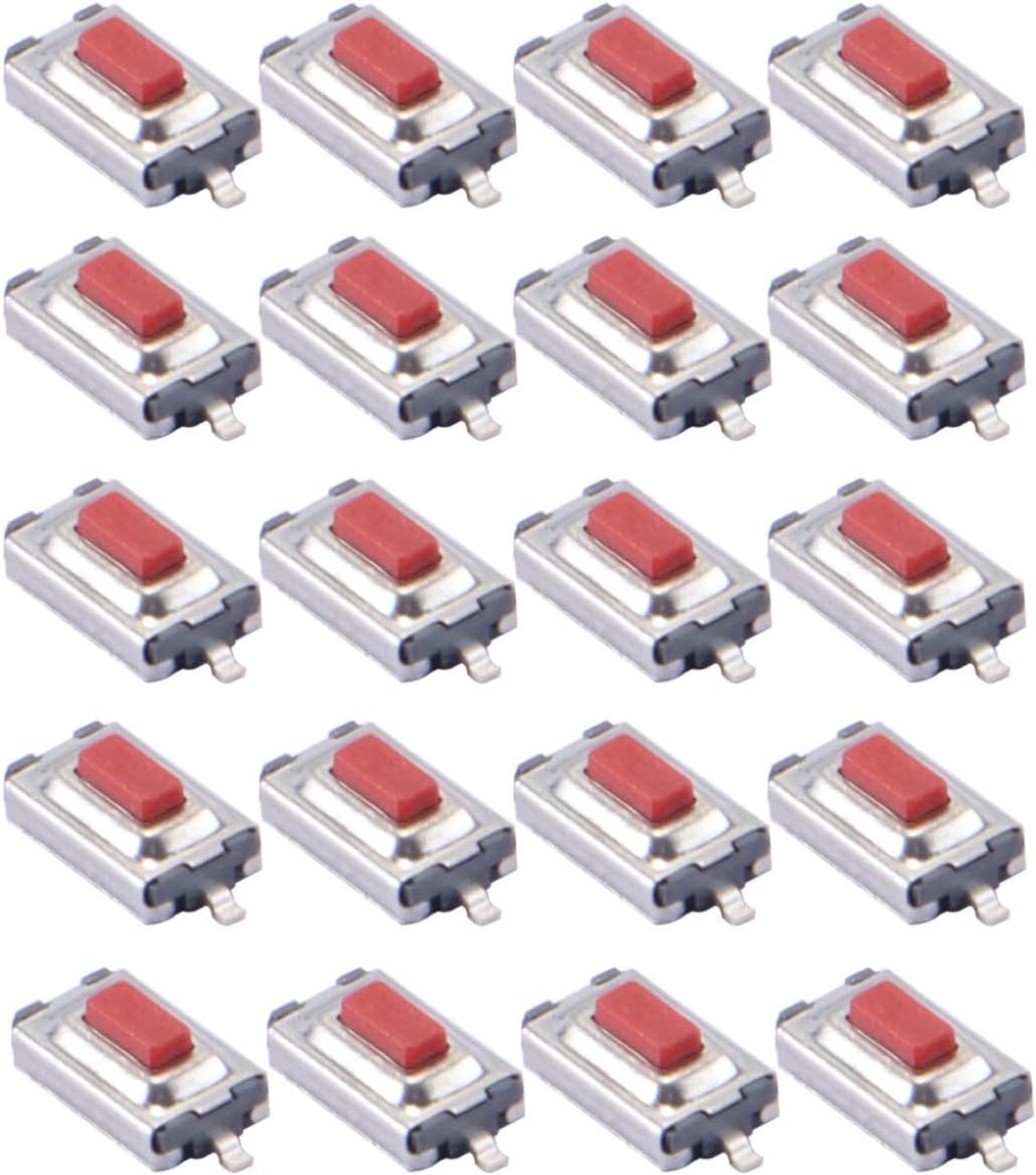 Tact Smd Smt Drukknop 2 Pin 3 x 6 x 2,5 mm Pack van 20