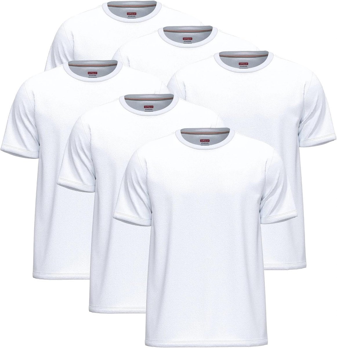 T-shirts voor heren | Werk-T-shirts voor heren | Set met T-shirts met korte mouwen