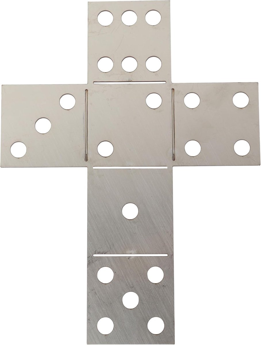 Praktijk Dobbelstenen Kit, 4cm Hollow Cubic Structuur, Staal Fabrication Training Platen, DIY Montage