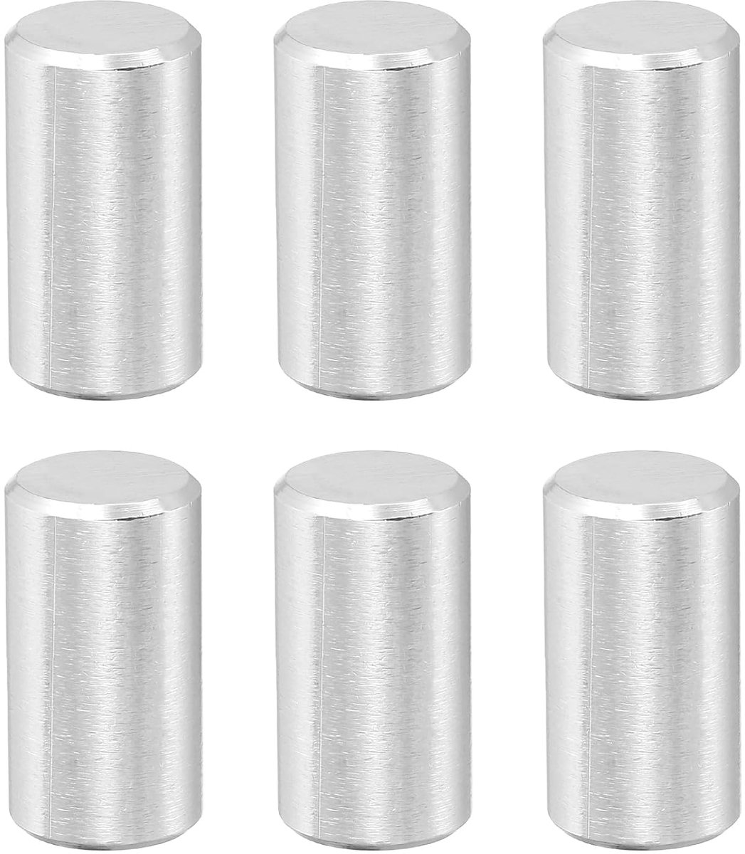 6 pennen 10 x 16 mm, roestvrij staal 316, voor planken, machines, meubels, doe-het-zelf, zilverkleurig