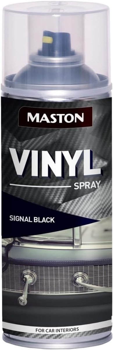 Vinyl spray 400 ml - satin - signal black - UV-bestendig - flexibele coating - SnelShoppen