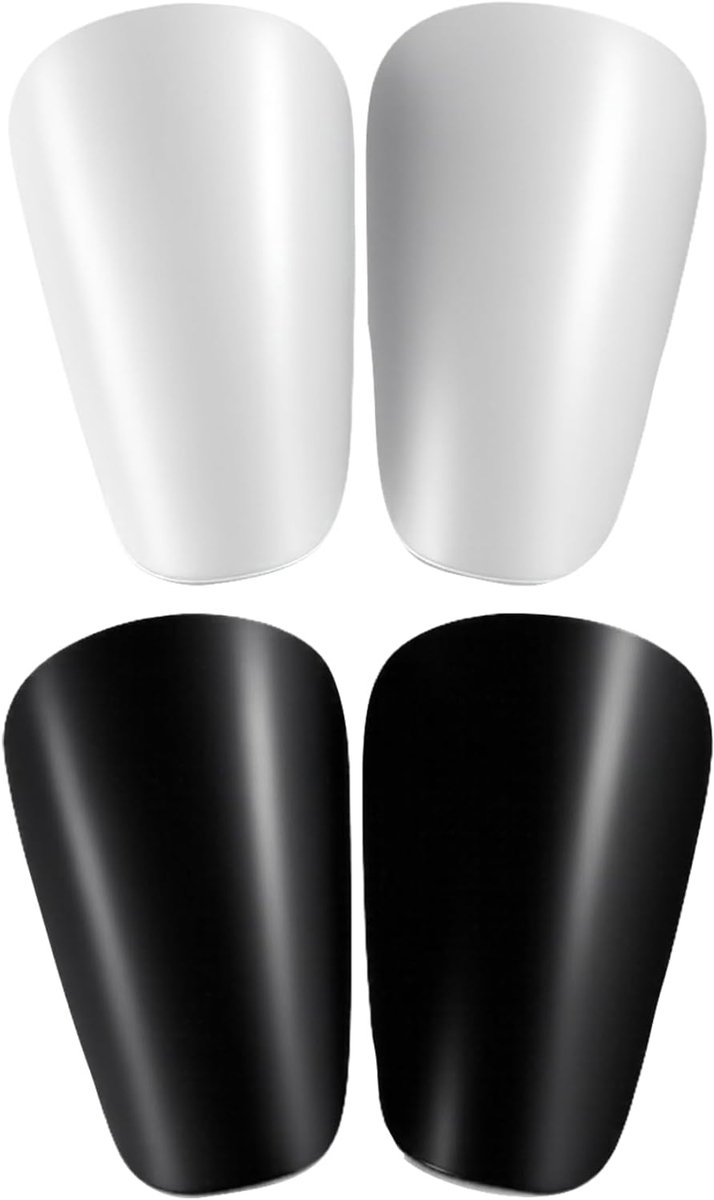 Scheenbeschermers voetbal, 8 x 5 cm, verstelbare scheenbeschermers, klein, robuuste soccer miniatuur shin pads, mini-shin pads voor mannen, vrouwen, jongens en meisjes