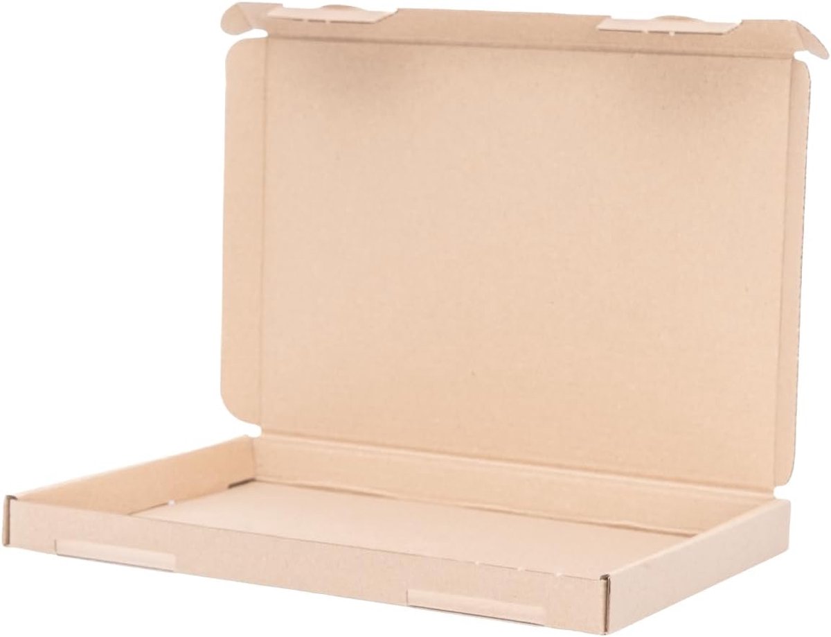 25 grote briefdozen 230x160x20mm bruin verzending post vouwdoos GB-1 DIN A5 voor goederenzending DHL DPD GLS Hermes, pakketten, verzenddoos, boekenverzending