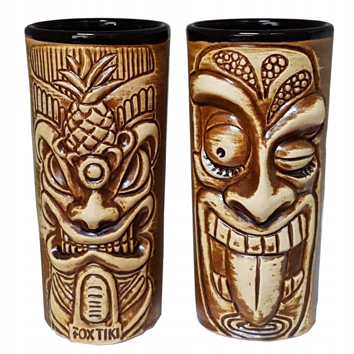 Fox Tiki Mok: Unieke Keramische Mok voor Cocktails & Warme Dranken (400ml)