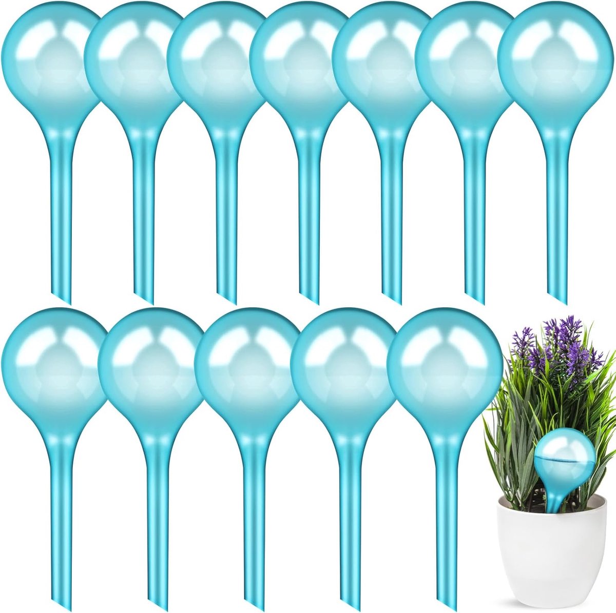 Irrigatieballen 12 stuks 70 ml - automatische druppelirrigatie - waterdispenser - ideaal voor zorgeloze plantverzorging - ShopVlot