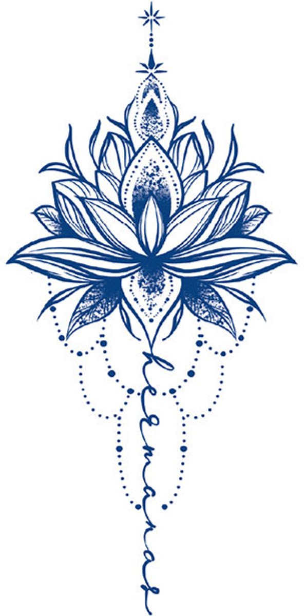 Tijdelijke tattoo Lotus arm 2 weken