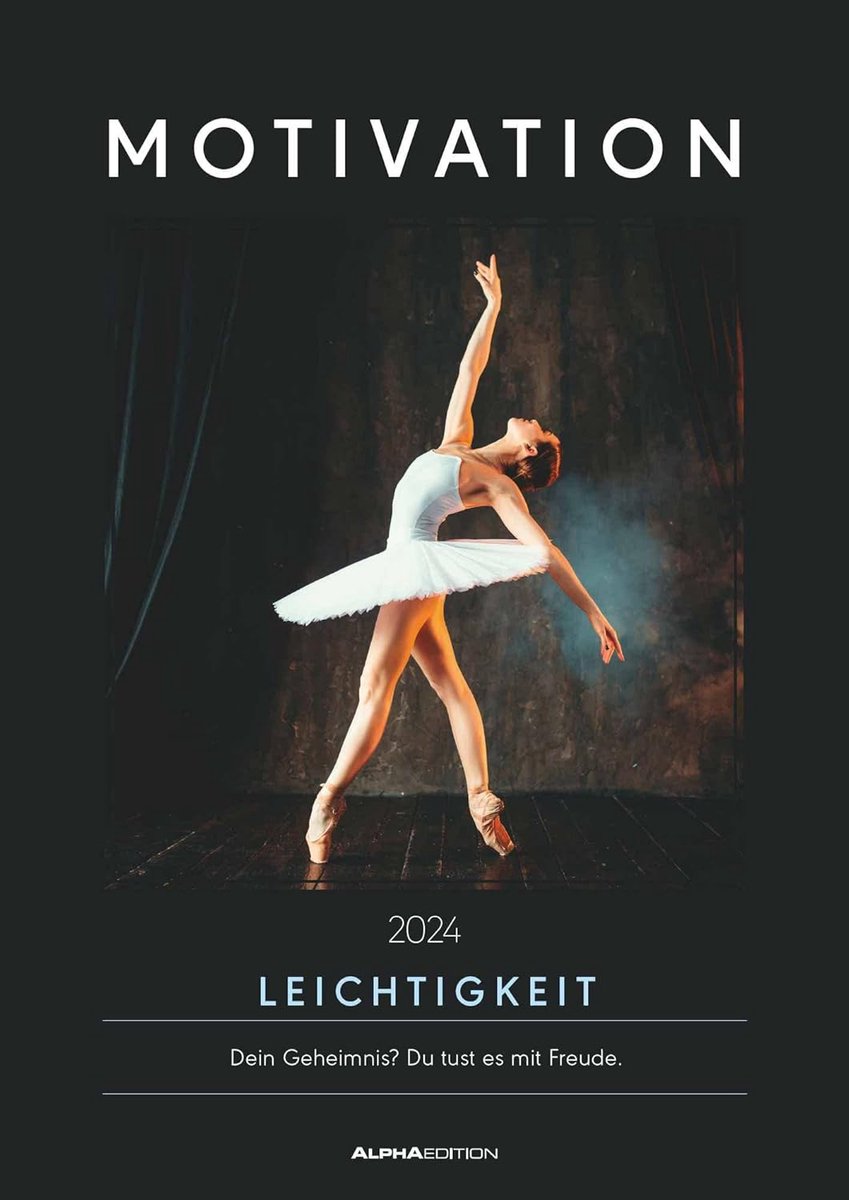 Wandkalender A3 2024 - Kalender met motivierende spreuken - Inclusief feestdagen DE/AT/CH - Ideaal voor inspiratie - SnelShoppen
