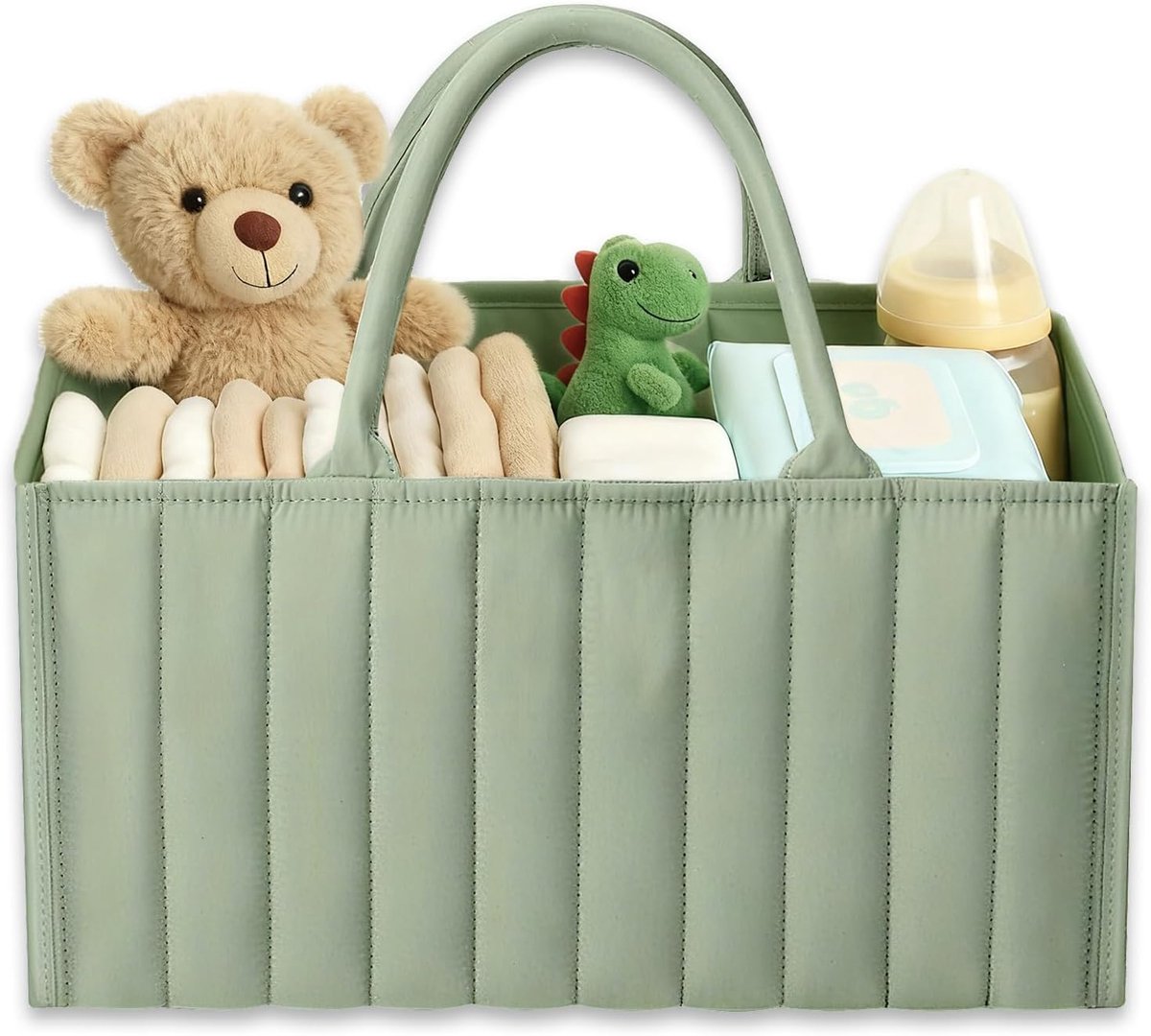 Baby opbergmand - multifunctionele luiertas - met vakken en handvatten - ideaal voor nieuwe ouders - SnelShoppen